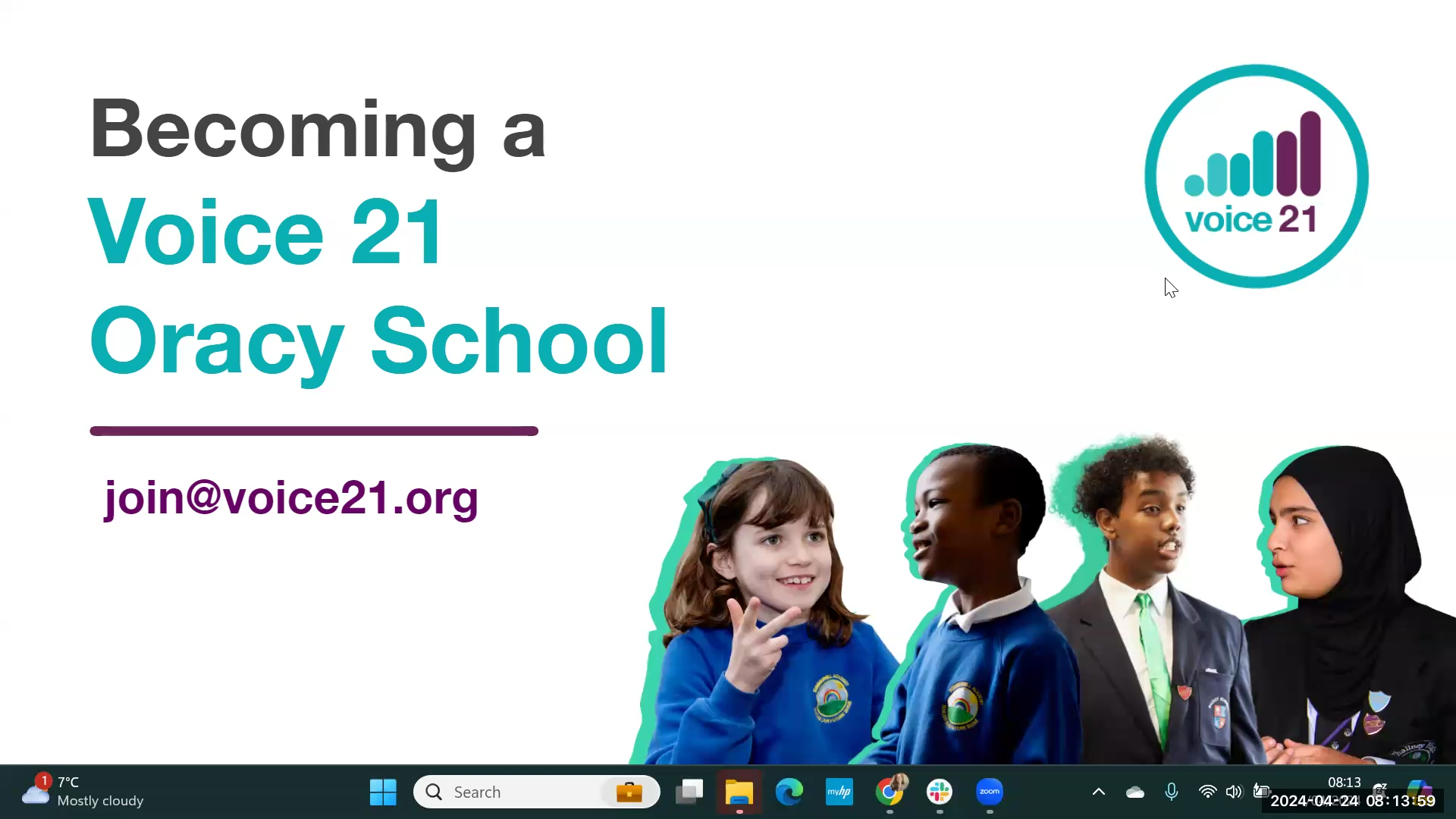 Watch: Becoming a Voice 21 Oracy School